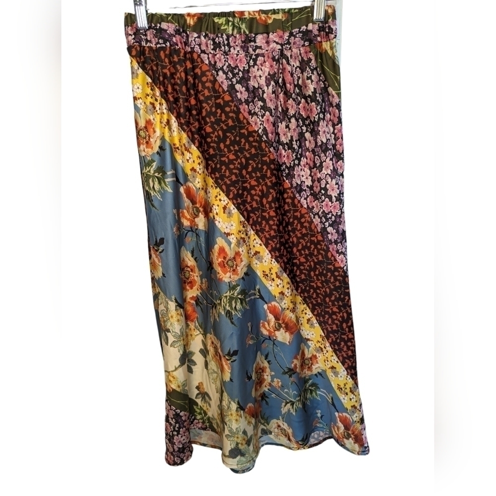 Clich Floral Patchwork Pattern Straight Multicolo… - image 3